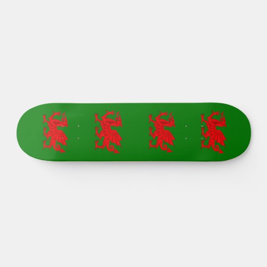 Wales vlag Welsh red dragon Persoonlijk Skateboard (Horizontaal)