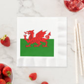 Wales vlag Welsh red dragon Servetten (Insitu)