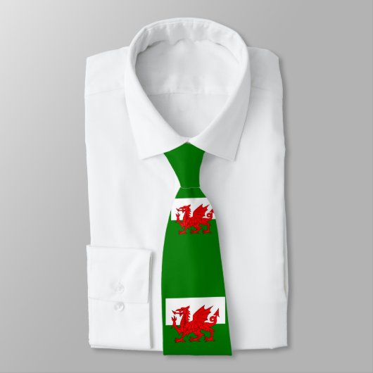 Wales vlag Welsh red dragon Stropdas (Gebonden)