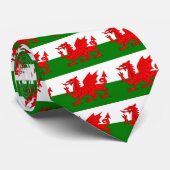 Wales vlag Welsh red dragon Stropdas (Opgerold)