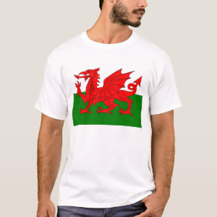 Wales vlag Welsh red dragon T-shirt