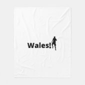 Wales Voetbal Fleece Deken (Voorkant)