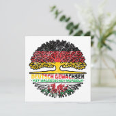 Wales Walisisch Deutsch Deutschland Baum Wurzel Kaart (Staand voorkant)