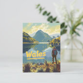 Wales Wandelen Briefkaart (Staand voorkant)