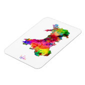 Wales Waterverf Map Magneet (Linkerzijde)