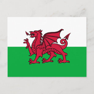 Wales - Welsh Flag Briefkaart