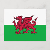 Wales - Welsh Flag Briefkaart (Voorkant)