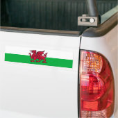 Wales - Welsh Flag Bumpersticker (Op Truck)