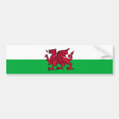 Wales - Welsh Flag Bumpersticker (Voorkant)