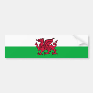 Wales - Welsh Flag Bumpersticker