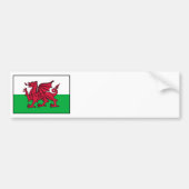 Wales Welsh Flag Dragon Bumpersticker (Voorkant)