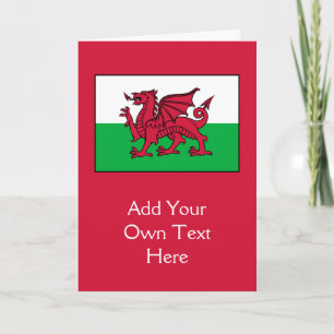 Wales - Welsh Flag Kaart