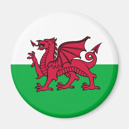 Wales - Welsh Flag Magneet (Voorkant)