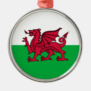 Wales - Welsh Flag Metalen Ornament