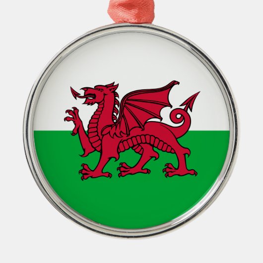 Wales - Welsh Flag Metalen Ornament (Voorkant)