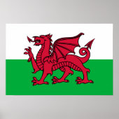 Wales - Welsh Flag Poster (Voorkant)
