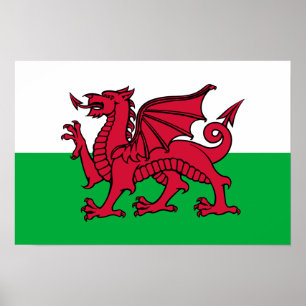 Wales - Welsh Flag Poster