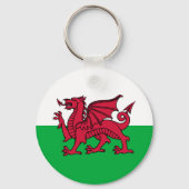 Wales - Welsh Flag Sleutelhanger (Voorkant)
