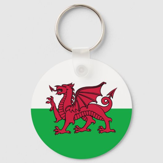 Wales - Welsh Flag Sleutelhanger (Voorkant)