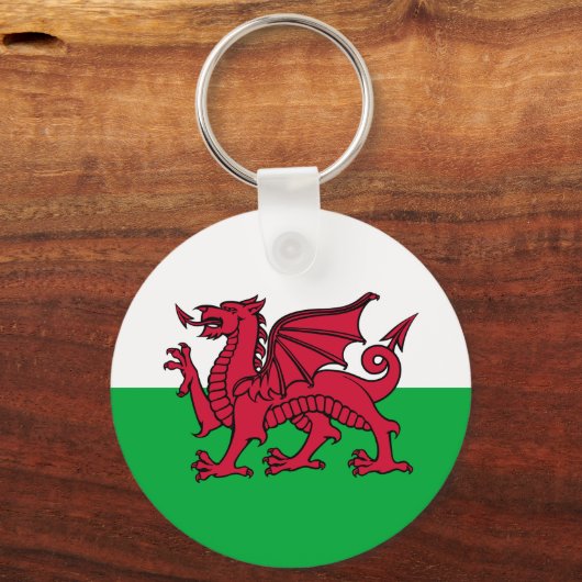 Wales - Welsh Flag Sleutelhanger (Voorkant)