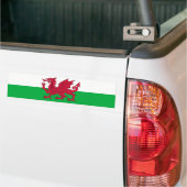 Wales/Welsh Flag - Verenigd Koninkrijk Bumpersticker (Op Truck)