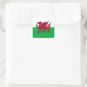 Wales - Welsh Flag Vierkante Sticker (Tas)