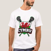 Wales Welsh Lacrosse T-shirt (Voorkant)