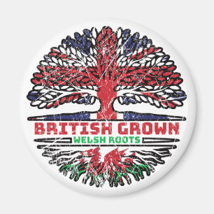 Wales Welsh Uk United Kingdom British Tree Roots Magneet
