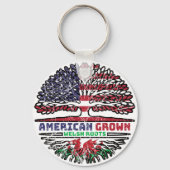 Wales Welsh US American USA United States Tree Sleutelhanger (Achterkant)