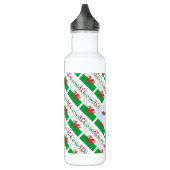 Wales Welsh vlag betegeld gepersonaliseerd Waterfles (Links)
