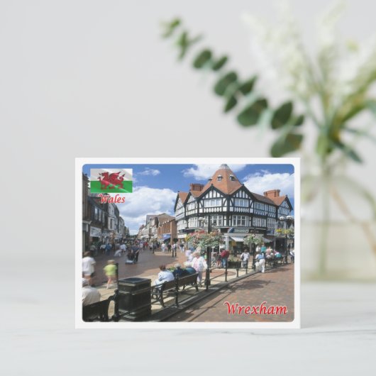 Wales - Wrexham - Briefkaart (Staand voorkant)