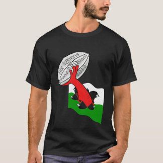 Wales, zes naties, slam 2012 t-shirt