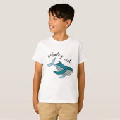 Waley Coole Jongens Oceaan Walvis T-shirt (Voorkant volledig)