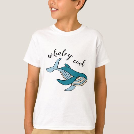 Waley Coole Jongens Oceaan Walvis T-shirt (Voorkant)