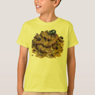 Walgelijke Bug-bedekte Poep Hoop T-shirt