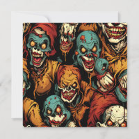 Walgelijke enge clown zombies