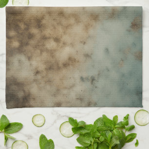 Walgelijke oude gekleurde beschimmelde grap theedoek