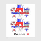 walgelijke republikein sticker (Vel)