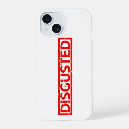 Walgende Stempel iPhone 15 Case (Achterkant)