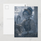 Walging / Naaister / Naaiatelier Briefkaart (Voorkant / Achterkant)
