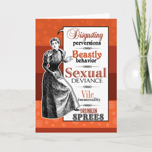 Walgingwekkende perversies kaart (Voorkant)