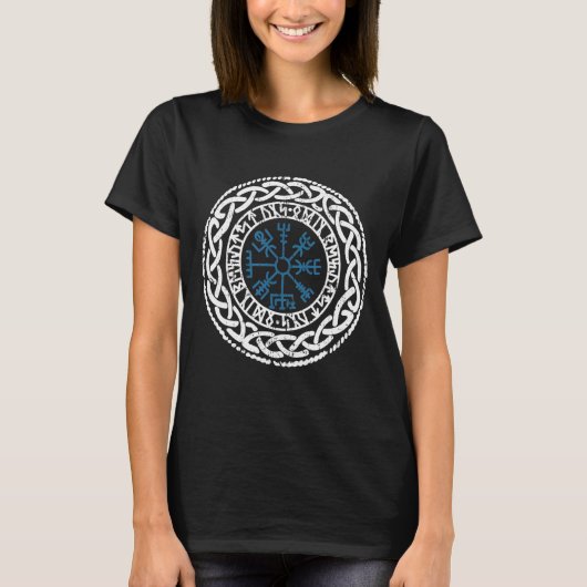 Walhalla Compass Vegvisir Viking Celts German Viki T-shirt (Voorkant)