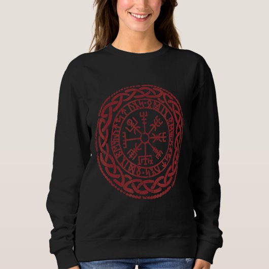 Walhalla Compass Vegvisir Viking Celts German Viki Trui (Voorkant)