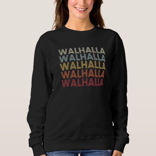 Walhalla South Carolina Walhalla SC Retro Vintage Trui (Voorkant)