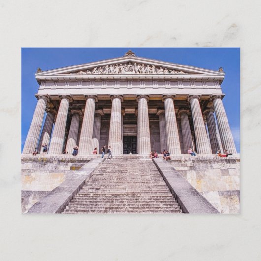 Walhalla Tempel Herdenkingsmonument Regensburg Dui Briefkaart (Voorkant)