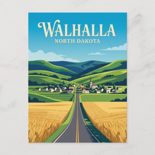 Walhalla USA Briefkaart (Voorkant)