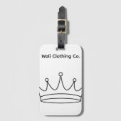 Wali Clothing Co. Bagagelabel (Voorkant (verticaal))