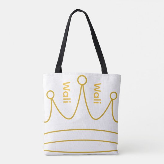 Wali in gouden letters leggings tote bag (Achterkant)
