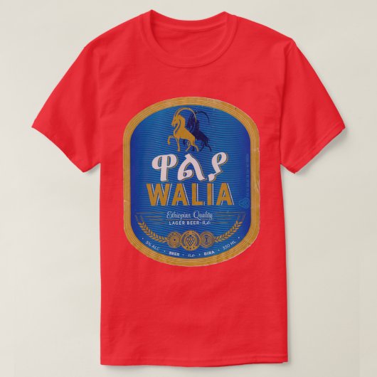 Walia Beer Ethiopia T-shirt (Design voorkant)
