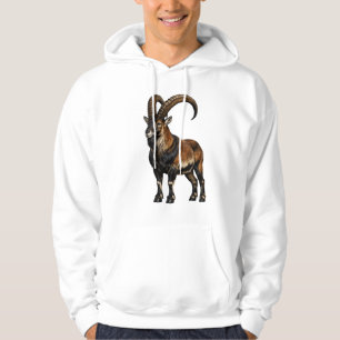 Walia Ibex Wildlife Grafische Hoodie - Ethiopisch 